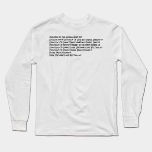 Trump's Charges Long Sleeve T-Shirt